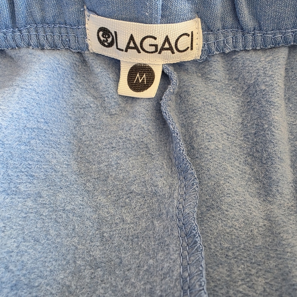 Legaci Block Island RI Baby Blue Joggers M Coastal Graphic Swratpants Athleisure - Picture 6 of 10